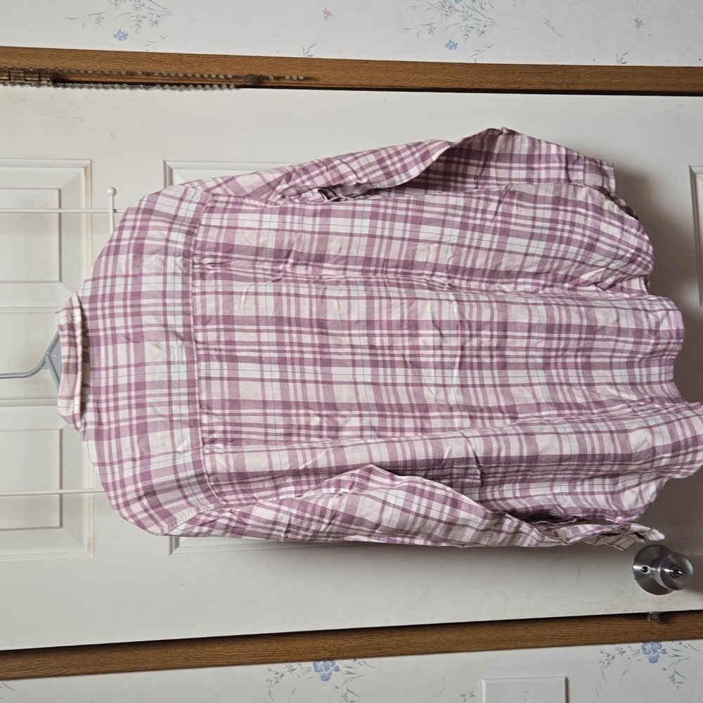 Jachs Girlfriend Plaid Snap Up Shirt With Pockets NWT - Picture 10 of 12